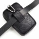 Men Genuine Leather Double Zipper Waist Bag Crossbody Bag Men Genuine Leather Double Zipper Waist Bag Crossbody Bag