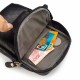 Men Genuine Leather Double Zipper Waist Bag Crossbody Bag Men Genuine Leather Double Zipper Waist Bag Crossbody Bag