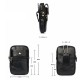 Men Genuine Leather Double Zipper Waist Bag Crossbody Bag Men Genuine Leather Double Zipper Waist Bag Crossbody Bag