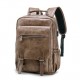 Faux Leather Large Capacity Laptop Bag Backpack For Men Faux Leather Large Capacity Laptop Bag Backpack For Men