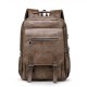 Faux Leather Large Capacity Laptop Bag Backpack For Men Faux Leather Large Capacity Laptop Bag Backpack For Men