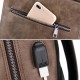 Faux Leather Large Capacity Laptop Bag Backpack For Men Faux Leather Large Capacity Laptop Bag Backpack For Men