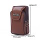Faux Leather Casual Double Zipper Phone Bag Waist Bag For Men Faux Leather Casual Double Zipper Phone Bag Waist Bag For Men