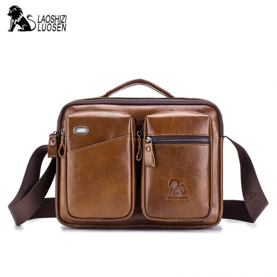 Genuine Leather Men Vintage Messenger Bag Briefcase Handbag Shoulder Bag Satchel Bag Genuine Leather Men Vintage Messenger Bag Briefcase Handbag Shoulder Bag Satchel Bag