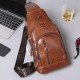 Bullcaptain Genuine Leather USB Charging Large Capacity Business Casual Chest Bag Shoulder Crossbody Bag Bullcaptain Genuine Leather USB Charging Large Capacity Business Casual Chest Bag Shoulder Crossbody Bag