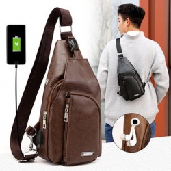 Men Outdoor Resistant Anti Theft Chest Bag Travel Daypack