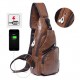 Men Casual Resistant Waterproof Anti Theft Chest Bag Travel Daypack with USB Charging Port Men Casual Resistant Waterproof Anti Theft Chest Bag Travel Daypack with USB Charging Port