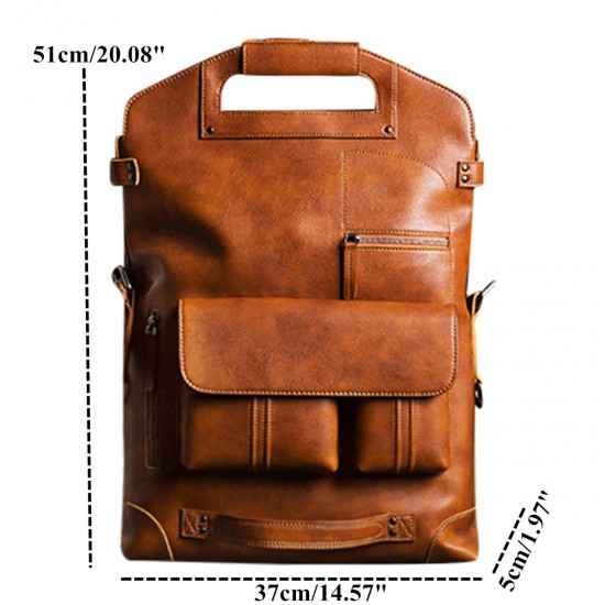 Ekphero Men Handbag Casual Multifunction Backpack Solid Crossbody Bag Ekphero Men Handbag Casual Multifunction Backpack Solid Crossbody Bag
