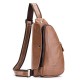 Bullcaptain Men Chest Bag Genuine Leather Sling Bag Solid Crossbody Bag Bullcaptain Men Chest Bag Genuine Leather Sling Bag Solid Crossbody Bag