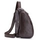 Bullcaptain Men Chest Bag Genuine Leather Sling Bag Solid Crossbody Bag Bullcaptain Men Chest Bag Genuine Leather Sling Bag Solid Crossbody Bag