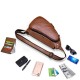 Bullcaptain Men Chest Bag Genuine Leather Sling Bag Solid Crossbody Bag Bullcaptain Men Chest Bag Genuine Leather Sling Bag Solid Crossbody Bag