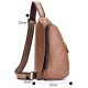 Bullcaptain Men Chest Bag Genuine Leather Sling Bag Solid Crossbody Bag Bullcaptain Men Chest Bag Genuine Leather Sling Bag Solid Crossbody Bag