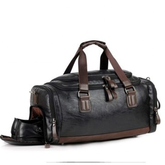 Men Gym Bag Leather Travel Weekender Overnight Duffel Bag Men Gym Bag Leather Travel Weekender Overnight Duffel Bag