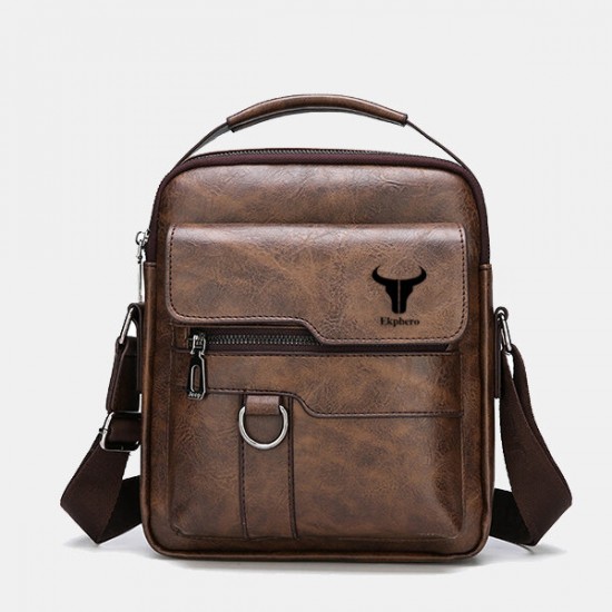 Ekphero Men Faux Leather Vintage Business Bag Messenger Bag Crossbody Bag Office Work Ekphero Men Faux Leather Vintage Business Bag Messenger Bag Crossbody Bag Office Work