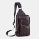 Men Genuine Leather Casual Business Crossbody Bag Chest Bag Outdoor Men Genuine Leather Casual Business Crossbody Bag Chest Bag Outdoor
