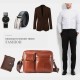 Men Genuine Leather Large Capacity Crossbody Bag Business Bag For Outdoor Business Men Genuine Leather Large Capacity Crossbody Bag Business Bag For Outdoor Business