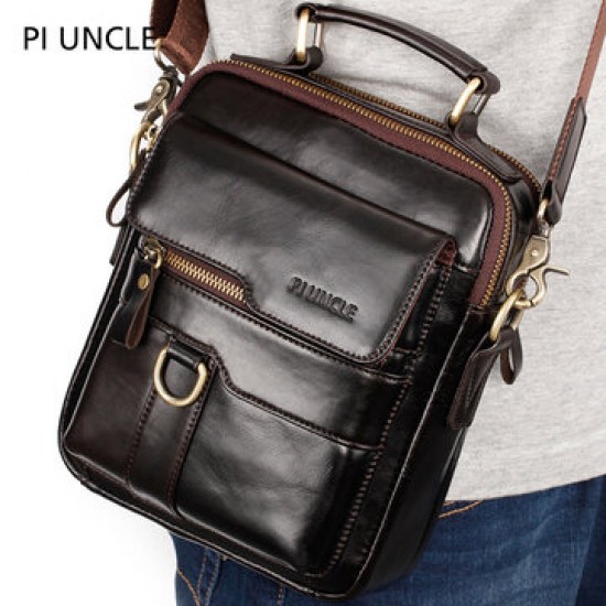 Men Genuine Leather Large Capacity Shoulder Bag Handbag Men Genuine Leather Large Capacity Shoulder Bag Handbag