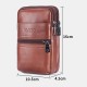 Men Genuine Leather Multi-pocket Casual Waist Bag 6.3 inch Phone Bag EDC Bag Men Genuine Leather Multi-pocket Casual Waist Bag 6.3 inch Phone Bag EDC Bag