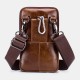 Bullcaptain Retro Genuine Leather Zipper Phone Bag Waist Bag Bullcaptain Retro Genuine Leather Zipper Phone Bag Waist Bag