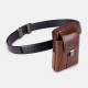 Bullcaptain Retro Genuine Leather Zipper Phone Bag Waist Bag Bullcaptain Retro Genuine Leather Zipper Phone Bag Waist Bag