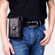 Bullcaptain Retro Genuine Leather Zipper Phone Bag Waist Bag Bullcaptain Retro Genuine Leather Zipper Phone Bag Waist Bag