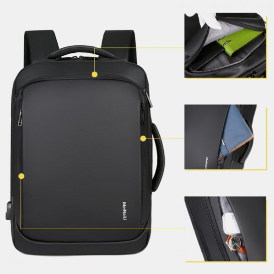 Men Large Capacity Multifunctional Loptop Backpack With USB Charging Port Men Large Capacity Multifunctional Loptop Backpack With USB Charging Port