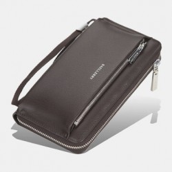 Baellerry Men Faux Leather Long Wallet Clutches Bag Phone Bag