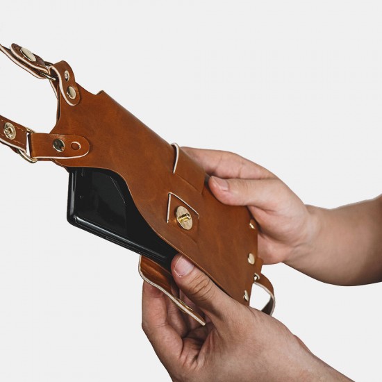 Men 6.3 Inch Phone Holder PU Waist Belt Bag Anti-theft Shoulder Bag Men 6.3 Inch Phone Holder PU Waist Belt Bag Anti-theft Shoulder Bag