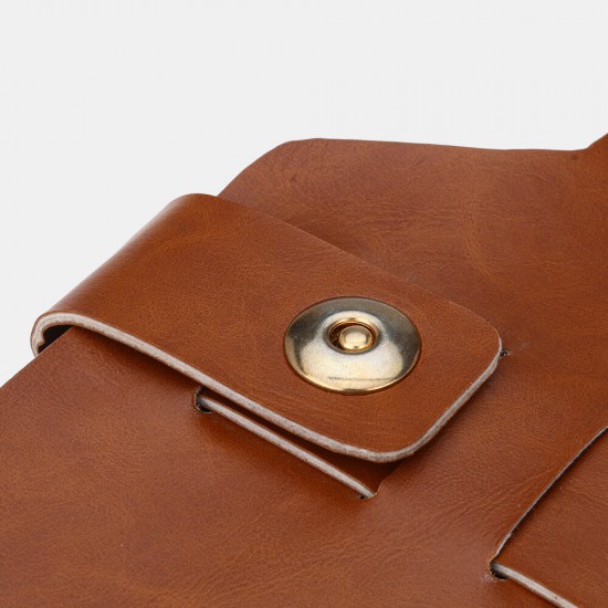 Men 6.3 Inch Phone Holder PU Waist Belt Bag Anti-theft Shoulder Bag Men 6.3 Inch Phone Holder PU Waist Belt Bag Anti-theft Shoulder Bag