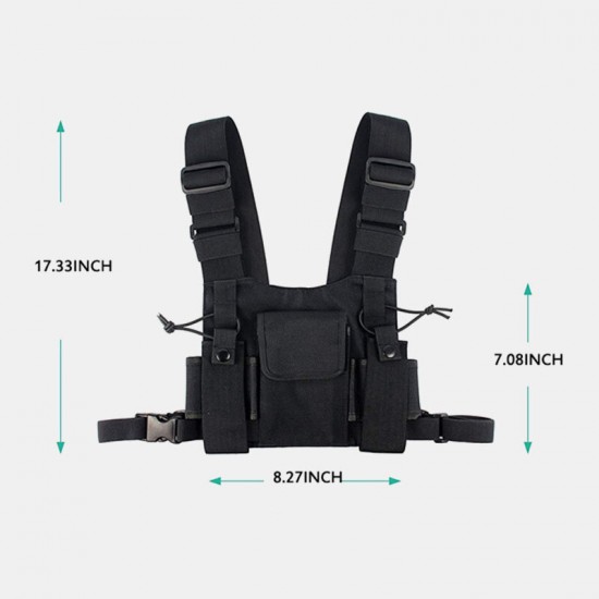 Men Fashion Hip-hop Tactical Bag Chest Bag Vest Bag Men Fashion Hip-hop Tactical Bag Chest Bag Vest Bag