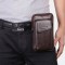 Men Genuine Leather 6.5 Inch Phone Bag Waist Bag Belt Bag Crossbody Bag