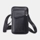 Men Genuine Leather 6.5 Inch Phone Bag Waist Bag Belt Bag Crossbody Bag Men Genuine Leather 6.5 Inch Phone Bag Waist Bag Belt Bag Crossbody Bag