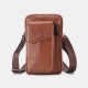 Men Genuine Leather 6.5 Inch Phone Bag Waist Bag Belt Bag Crossbody Bag Men Genuine Leather 6.5 Inch Phone Bag Waist Bag Belt Bag Crossbody Bag