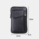 Men Genuine Leather 6.5 Inch Phone Bag Waist Bag Belt Bag Crossbody Bag Men Genuine Leather 6.5 Inch Phone Bag Waist Bag Belt Bag Crossbody Bag
