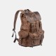 Men Vintage Canvas Leather Backpack Travel Bag Camping Bag Men Vintage Canvas Leather Backpack Travel Bag Camping Bag