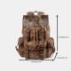 Men Vintage Canvas Leather Backpack Travel Bag Camping Bag Men Vintage Canvas Leather Backpack Travel Bag Camping Bag