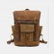Men Retro Vintage Canvas Leather Backpack Sports Climbing Bag Travel Anti-theft Backpack