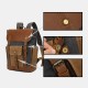 Men Retro Vintage Canvas Leather Backpack Sports Climbing Bag Travel Anti-theft Backpack Men Retro Vintage Canvas Leather Backpack Sports Climbing Bag Travel Anti-theft Backpack
