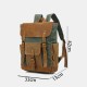Men Retro Vintage Canvas Leather Backpack Sports Climbing Bag Travel Anti-theft Backpack Men Retro Vintage Canvas Leather Backpack Sports Climbing Bag Travel Anti-theft Backpack