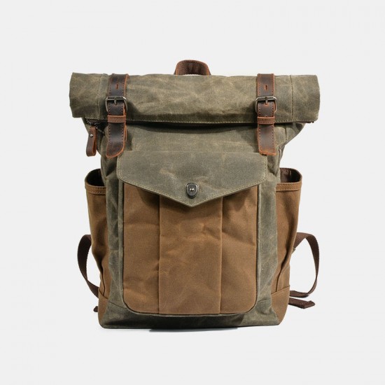 Men Vintage Canvas Travel Bag Waterproof Backpack Sport Climbing Bag Men Vintage Canvas Travel Bag Waterproof Backpack Sport Climbing Bag