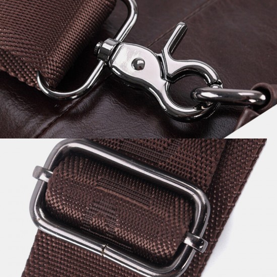 Men Genuine Leather New Vinatge Large Capacity Chest Bag Shoulder Bag Crossbody Bag Men Genuine Leather New Vinatge Large Capacity Chest Bag Shoulder Bag Crossbody Bag