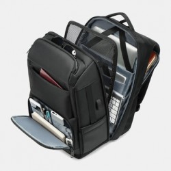 Men Multi-layer Space Large Capacity 17 Inch Labtop Business Work Bag With USB Charging Anti-theft Backpack