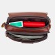 Men Genuine Leather Retro 7.5 Inch Phone Bag Cross Body Bag Waist Bag With Belt Loop Men Genuine Leather Retro 7.5 Inch Phone Bag Cross Body Bag Waist Bag With Belt Loop