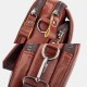 Men Genuine Leather Retro 7.5 Inch Phone Bag Cross Body Bag Waist Bag With Belt Loop Men Genuine Leather Retro 7.5 Inch Phone Bag Cross Body Bag Waist Bag With Belt Loop