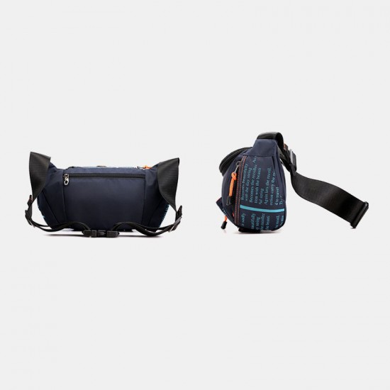 Men Waterproof Outdoor Headphone Plug Crossbody Bag Chest Bag Sling Bag Men Waterproof Outdoor Headphone Plug Crossbody Bag Chest Bag Sling Bag