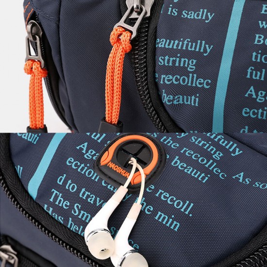 Men Waterproof Outdoor Headphone Plug Crossbody Bag Chest Bag Sling Bag Men Waterproof Outdoor Headphone Plug Crossbody Bag Chest Bag Sling Bag
