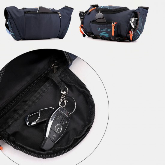 Men Waterproof Outdoor Headphone Plug Crossbody Bag Chest Bag Sling Bag Men Waterproof Outdoor Headphone Plug Crossbody Bag Chest Bag Sling Bag