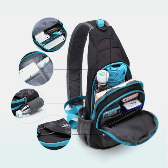 Men Waterproof Polyester Outdoor Easy Carry Travel Casual Chest Bag Shoulder Bag Men Waterproof Polyester Outdoor Easy Carry Travel Casual Chest Bag Shoulder Bag