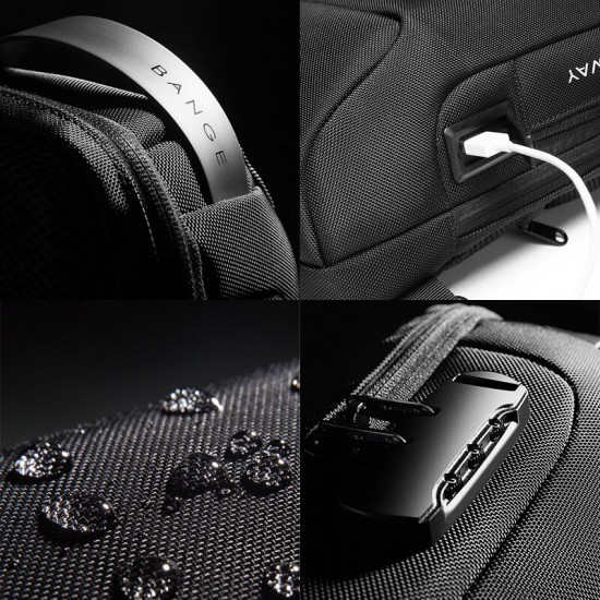 Men Oxford USB Charging Multi-Layers Waterproof Outdoor Crossbody Bag Chest Bag Sling Bag Men Oxford USB Charging Multi-Layers Waterproof Outdoor Crossbody Bag Chest Bag Sling Bag