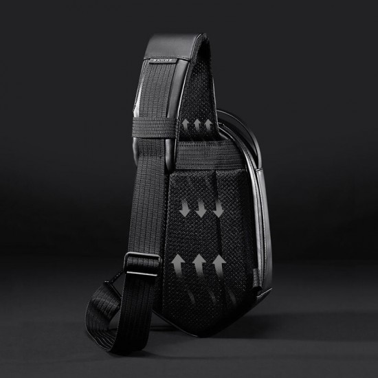 Men Oxford Anti-theft USB Charging Polyhedron Waterproof Outdoor Crossbody Bag Chest Bag Sling Bag Men Oxford Anti-theft USB Charging Polyhedron Waterproof Outdoor Crossbody Bag Chest Bag Sling Bag